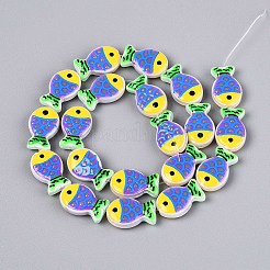 Perles en verre émaillé teintées et chauffées&nbsp;GLAA-T023-45A