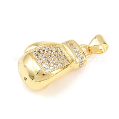Pendentifs avec zircon cubiques à micro-pavés en laiton&nbsp;KK-Z145-06G-02