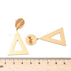 Pendientes colgantes de acero inoxidable 304&nbsp;EJEW-Z098-15G