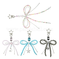 Décoration pendentif en alliage de verre&nbsp;HJEW-FZ00039
