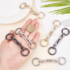 6 chaîne de câble d'extension de sac en alliage de zinc 3 couleurs&nbsp;FIND-FH0003-59
