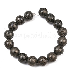 Natürliche Pyrit Perlen Stränge&nbsp;G-P303-01-8mm-8