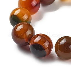 Naturelles multicolores perles d'agate brins&nbsp;G-A261-B05-14mm
