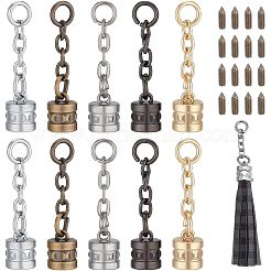 30 jeu d'emembouts de cordon en alliage de zinc de 5 couleurs&nbsp;FIND-CA0005-47