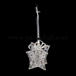 Grandes décorations de pendentif en acrylique transparent de noël&nbsp;HJEW-F017-03