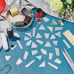 180 Stück 10 Stile zum Aufnähen von Spiegel-Strassen&nbsp;DIY-PH0013-73