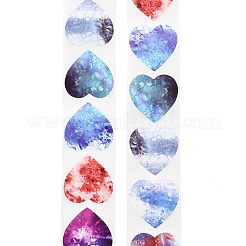 2 rollo de papel adhesivo para pegar con forma de corazón&nbsp;AJEW-DJ0004-19D