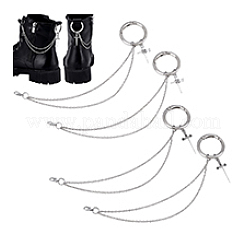 4 stücke 2 arten kreuz eisen kette boot strap ketten&nbsp;HJEW-PH02024