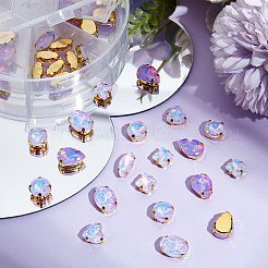 106 Stück 6 Stil Strass zum Aufnähen&nbsp;FIND-OC0004-09B