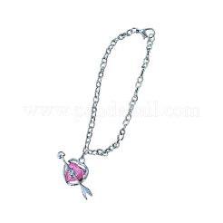 Valentinstag Herz & Pfeil Legierung Strass Charm Armbänder&nbsp;FS-WG94D09-01
