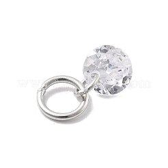 925 dijes de plata de primera ley con circonitas.&nbsp;STER-Q004-05B-P
