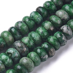 Fili di perle sintetiche di pirite africana, tinto, rondelle, 4~4.5x2~2.5mm, Foro: 0.7 mm, circa 169 pcs/filo, 15.94 pollice (40.5 cm)