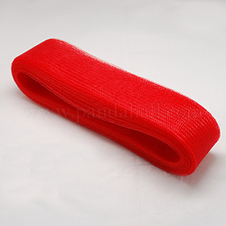 Сетка ленту, пластиковый сетчатый шнур, красные, 70 мм, 25 ярдов / пачка