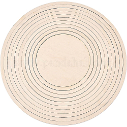 Conjunto de formas redondas de tilo sin terminar, para electrodomésticos de cerámica personalizados, burlywood, 35x0.5 cm