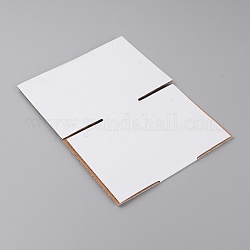 Portagioie in cartone ondulato, scatole da regalo, quadrato, bianco, prodotto finito: 104x104x50mm, spiegare: 200x150x4 mm