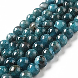 Natürliche Apatit Perlen Stränge, Runde, 7~7.5 mm, Bohrung: 1 mm, ca. 52 Stk. / Strang, 14.96 Zoll (38 cm)