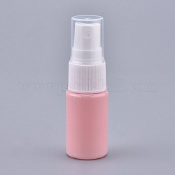 Botellas de spray de plástico para mascotas portátiles vacías, atomizador de niebla fina, con tapa antipolvo, botella recargable, rosa, 7.55x2.3cm, capacidad: 10ml (0.34 fl. oz)