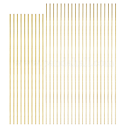 SUPERFINDINGS 30Pcs 2 Styles Brass Support Rods, for Clay Doll Makings, Bar, Golden, 20~25x0.1~0.15cm