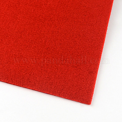 Нетканые ткани вышивка иглы войлока для DIY ремесел, красные, 30x30x0.2~0.3 см, 10 шт / пакет