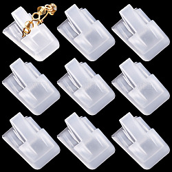 CRASPIRE 39Pcs Plastic Ring Holder, Ring Display Stand, Rectangle, Clear, 2.4x1.65x1cm