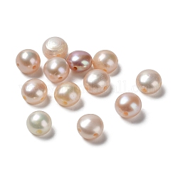 Naturale perla perle fili, patata, fenicottero, 5.5x5mm, Foro: 0.8 mm