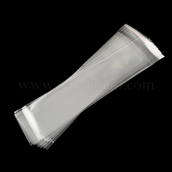 OPP мешки целлофана, прямоугольные, прозрачные, 37x8 см, отверстие : 8 мм, односторонний толщина: 0.035 mm, внутренней меры: 31x8 см