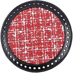 Parte inferior de la bolsa de cuero de pu, para bolso diy artesanía bandoleras accesorios, rojo, 181x8.5mm, agujero: 6 mm