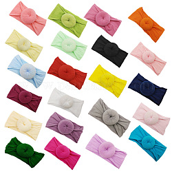 Нейлоновые эластичные детские повязки, для девочек, аксессуары для волос, разноцветные, 320x160 мм