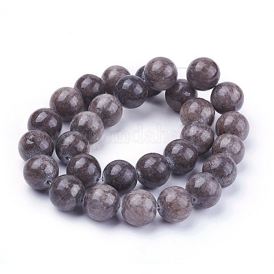 Chapelets de perles en jade jaune naturel&nbsp;G-G598-14mm-YXS-1