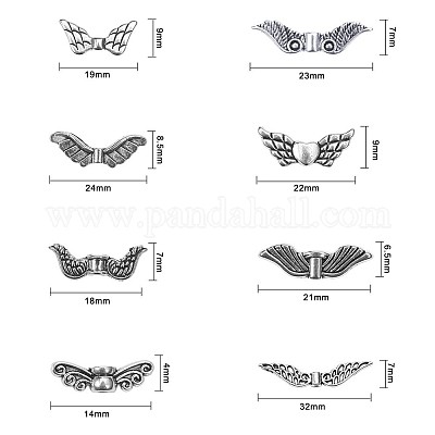 Perline in lega stile tibetano&nbsp;TIBEB-YW0001-01-1