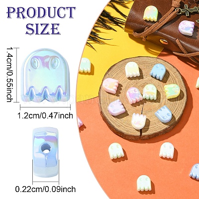 20 Stück Acrylperlen mit UV-Beschichtung&nbsp;OACR-YW0005-01-1