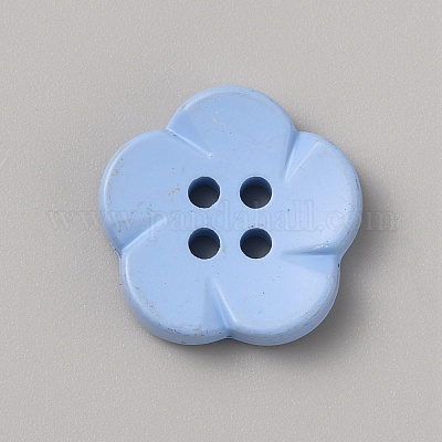 Sprühlackierte Kunststoffknöpfe&nbsp;FIND-WH0152-394B-11-1