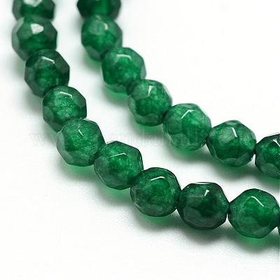 Natürliche weiße Jade Perlenstränge&nbsp;G-R344-4mm-07-1