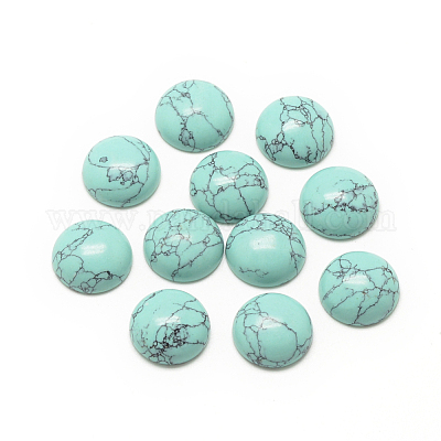 Synthetik Türkiscabochons&nbsp;G-R416-12mm-44-1