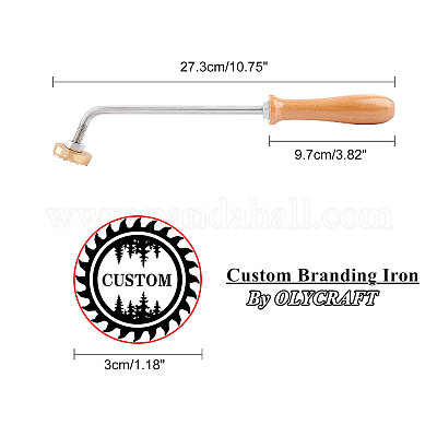 Fer à Marquer Personnalisé 3cm - Poignée Bois Pour Logo Barbecue Bois