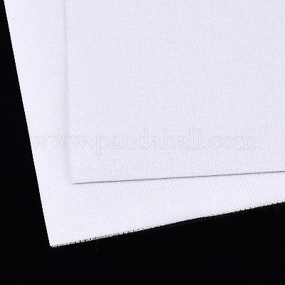 PandaHall Elite Non-woven Interlining Cloth, Tear Away Stabilizer for  Embroidery, Square, White, 1000x1000x0.2mm, 4 sheets/set