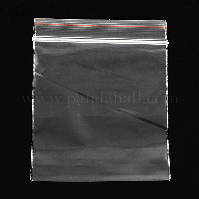 PandaHall Plastic Zip Lock Bags, Resealable Packaging Bags, Top Seal, Self Seal Bag, Rectangle, Clear, 6x4cm, Unilateral Thickness: 0.05mm