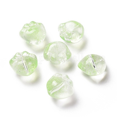 Perles de verre peintes par pulvérisation transparent&nbsp;GLAA-I050-05E-1