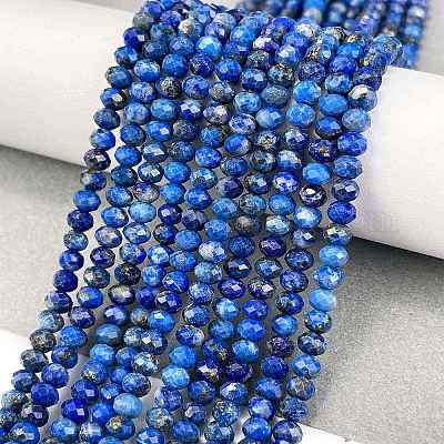 Natürlicher Lapislazuli Perlenstränge&nbsp;G-L587-B04-02-1