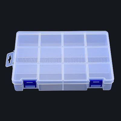 12 Mini Clear Acrylic STORAGE CONTAINERS Beads