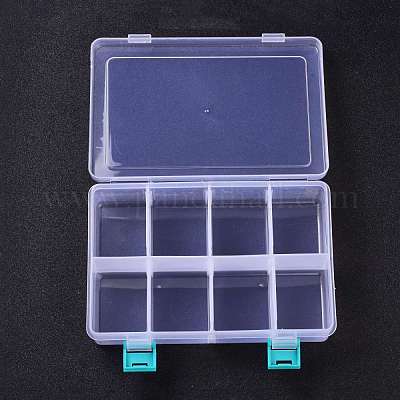 12Pcs Bead Organizer with Lid Small Transparent Plastic Craft Organizer  Screw Organizer Bead Storage Small Plastic Containers with Lid for Jewelry  Diamond Art, 1Pc Organizer Box with Hinged Lid 