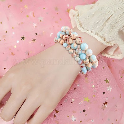Bracelet Perles Jaspe Impérial Turquoise – Taillé Sur Mesure Pour Homme Ou Femme