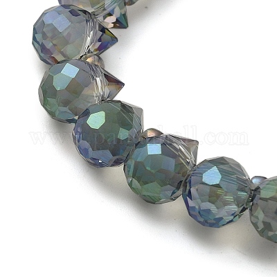 Chapelets de perles en verre électroplaqué&nbsp;EGLA-D030-17U-1