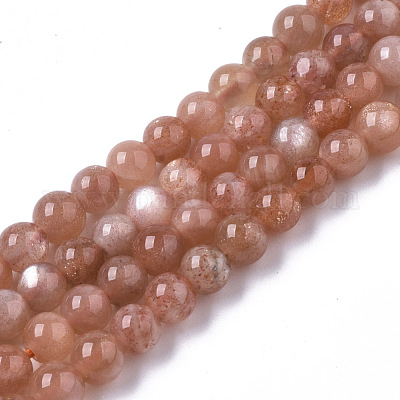 Natürliche sunstone Perlen Stränge&nbsp;G-R465-23B-1