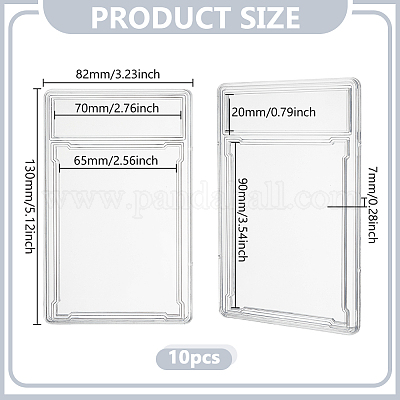 10 porta tessere in plastica&nbsp;AJEW-GO0002-73-1