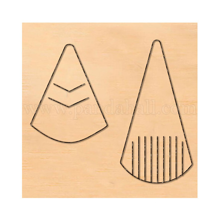 Stampi geometrici per il taglio del legno DIY-WH0169-05-1