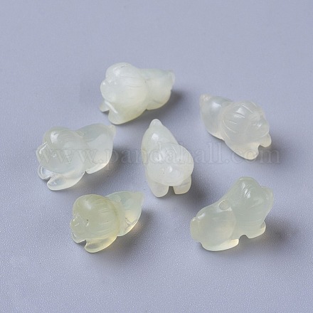 Natürliche Jade-Welpenperlen im chinesischen Stil G-L523-087-1