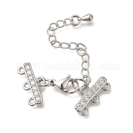 Стойки обшивки латунь когтя омара застежками KK-F883-18P-1