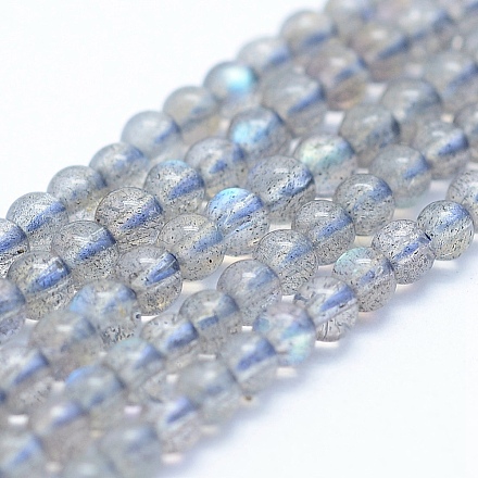 Chapelets de perles en labradorite naturelle  G-P342-09A-3mm-A++-1