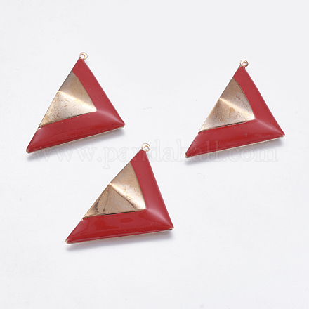 Hierro triángulo esmalte colgantes grandes IFIN-AB173-21-1